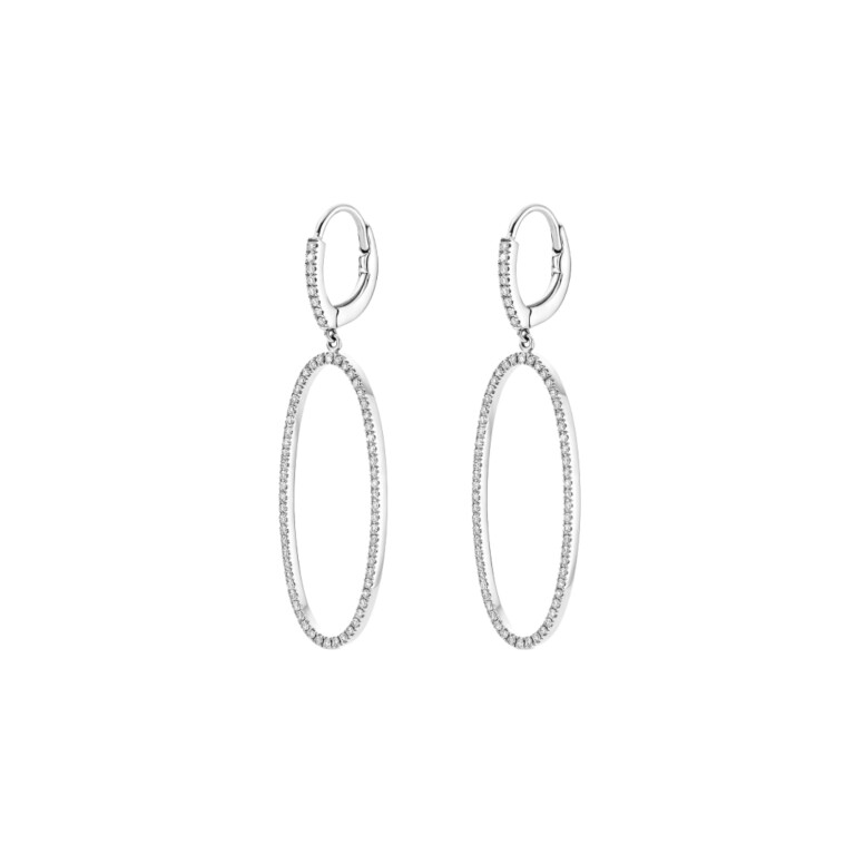 witgoud oorhangers met diamant Schaap en Citroen Diamonds - #2 witgoud oorhangers met diamant Schaap en Citroen Diamonds - #2