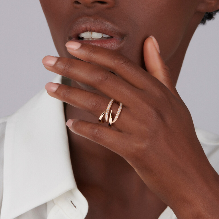 roodgoud ring met diamant Schaap en Citroen Diamonds - #4 roodgoud ring met diamant Schaap en Citroen Diamonds - #4