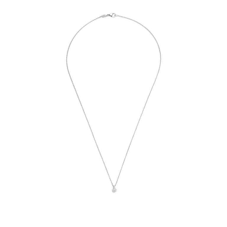 witgoud collier met hanger solitair met diamant Schaap en Citroen Diamonds - #2 witgoud collier met hanger solitair met diamant Schaap en Citroen Diamonds - #2