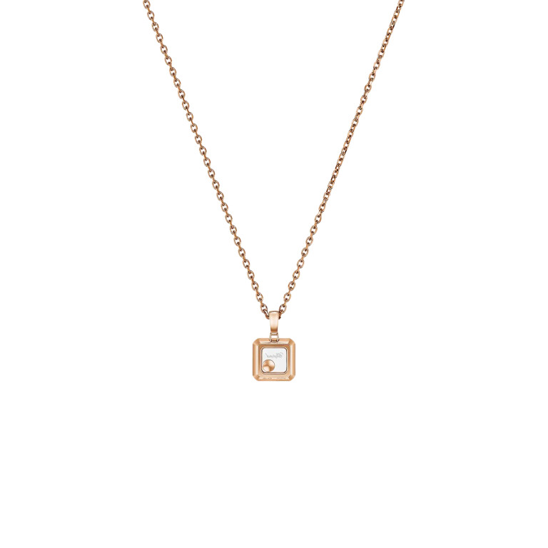 Chopard Happy Diamonds Icons Square collier met hanger roodgoud met diamant - 79A115-5201 - #2 Chopard Happy Diamonds Icons Square collier met hanger roodgoud met diamant - 79A115-5201 - #2