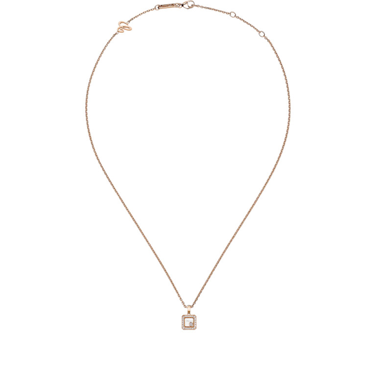 Chopard Happy Diamonds Icons Square collier met hanger roodgoud met diamant - 79A115-5201 - #4 Chopard Happy Diamonds Icons Square collier met hanger roodgoud met diamant - 79A115-5201 - #4