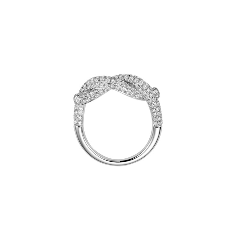 witgoud pave ring met diamant Schaap en Citroen Diamonds - #3 witgoud pave ring met diamant Schaap en Citroen Diamonds - #3
