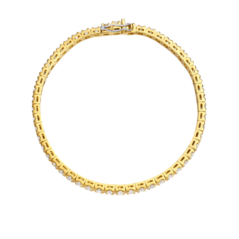 geelgoud tennis armband met diamant SC Highlights Diamonds - #2 geelgoud tennis armband met diamant SC Highlights Diamonds - #2