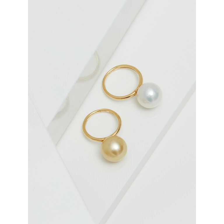 Yana Nesper Bubbles parel ring geelgoud met Parel - SD79-7 - #5 Yana Nesper Bubbles parel ring geelgoud met Parel - SD79-7 - #5