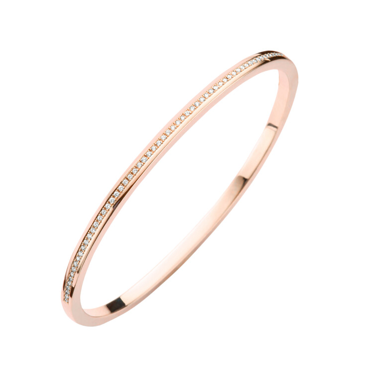 roodgoud gladde armband met diamant Schaap en Citroen Diamonds - #2 roodgoud gladde armband met diamant Schaap en Citroen Diamonds - #2