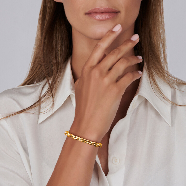 geelgoud schakel armband Schaap en Citroen Essentials - #2 geelgoud schakel armband Schaap en Citroen Essentials - #2