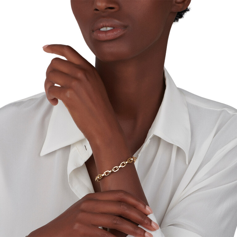 geelgoud schakel armband Schaap en Citroen Essentials - #4 geelgoud schakel armband Schaap en Citroen Essentials - #4
