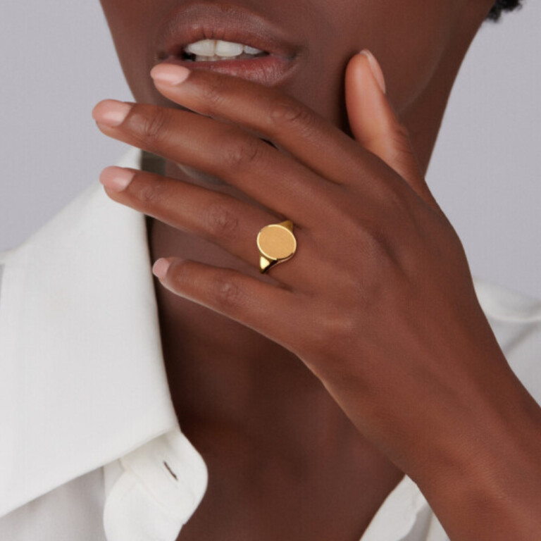 geelgoud zegelring Schaap en Citroen Essentials - #4 geelgoud zegelring Schaap en Citroen Essentials - #4