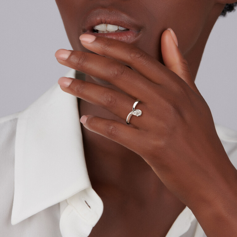 witgoud ring met diamant Schaap en Citroen Diamonds - #4 witgoud ring met diamant Schaap en Citroen Diamonds - #4