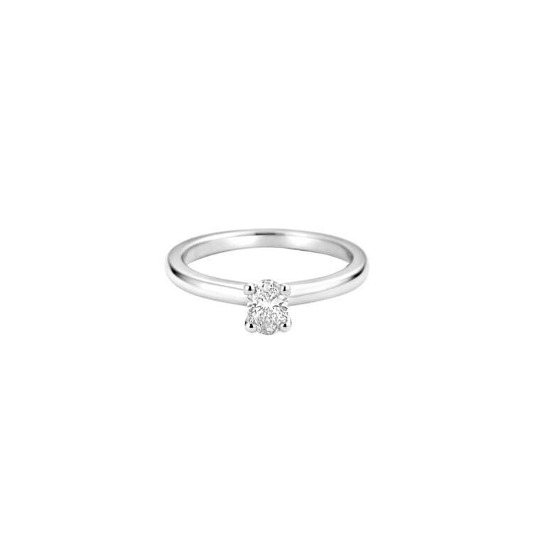 witgoud solitair ring met diamant Schaap en Citroen Diamonds - #2 witgoud solitair ring met diamant Schaap en Citroen Diamonds - #2