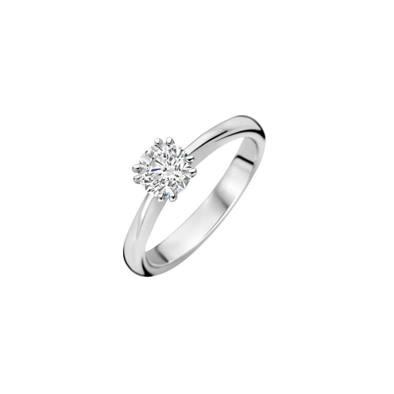 witgoud solitair ring met diamant Schaap en Citroen Diamonds - #2 witgoud solitair ring met diamant Schaap en Citroen Diamonds - #2