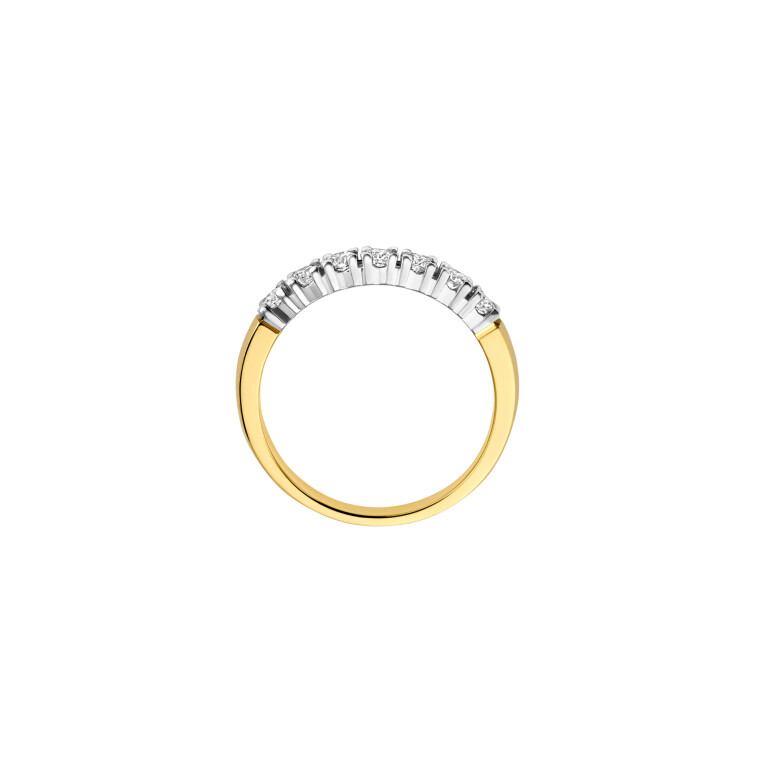geel/wit goud alliance ring met diamant Schaap en Citroen Diamonds - #3 geel/wit goud alliance ring met diamant Schaap en Citroen Diamonds - #3