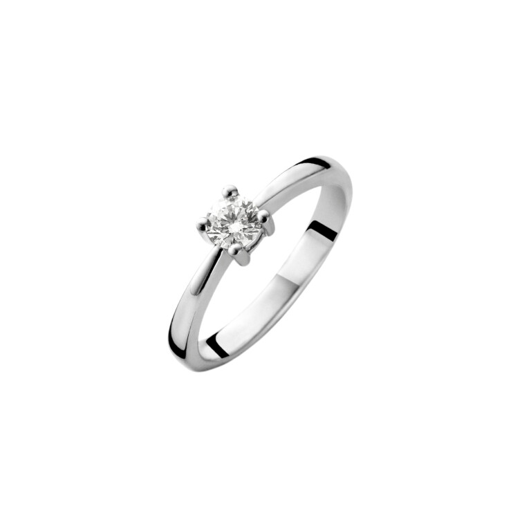 witgoud solitair ring met diamant Schaap en Citroen Diamonds - #2 witgoud solitair ring met diamant Schaap en Citroen Diamonds - #2