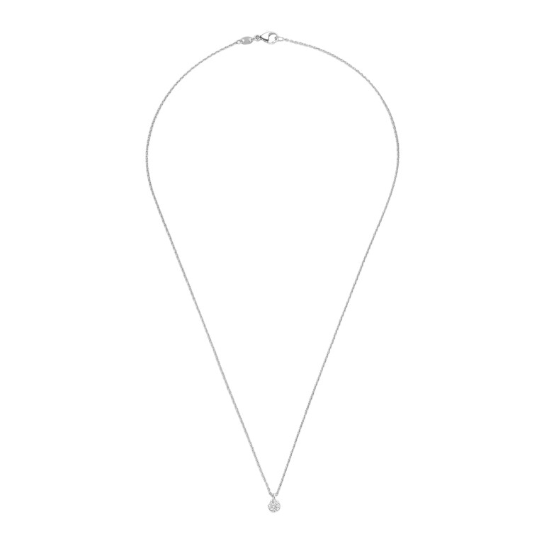 witgoud collier met hanger met diamant Schaap en Citroen Diamonds - #2 witgoud collier met hanger met diamant Schaap en Citroen Diamonds - #2