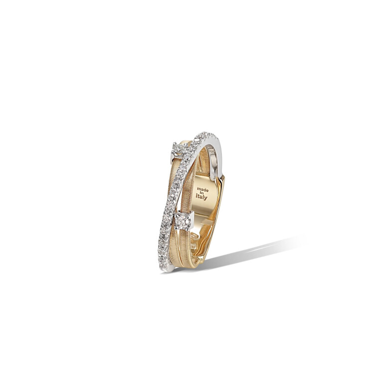 Marco Bicego Goa ring geel/wit goud met diamant - AG269-B2 - #3 Marco Bicego Goa ring geel/wit goud met diamant - AG269-B2 - #3