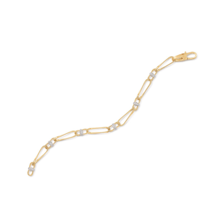 Marco Bicego Marrakech Onde armband geel/wit goud met diamant - BG844-B - #2 Marco Bicego Marrakech Onde armband geel/wit goud met diamant - BG844-B - #2