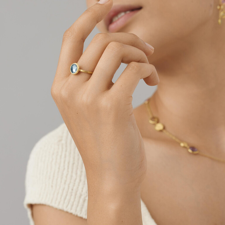 Marco Bicego Jaipur ring geelgoud met Topaas - AB632-TP01 - #2 Marco Bicego Jaipur ring geelgoud met Topaas - AB632-TP01 - #2