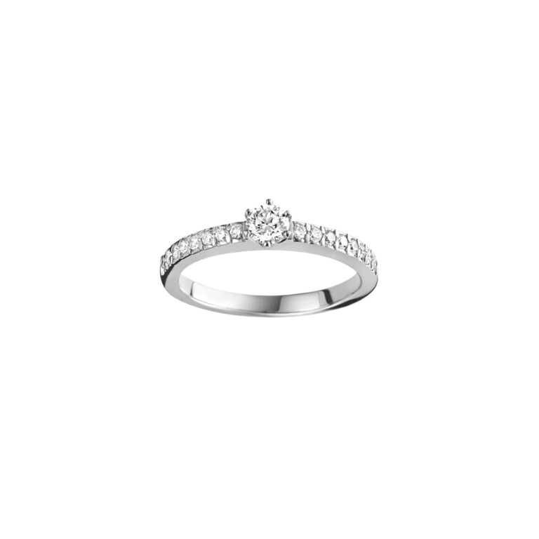 witgoud solitair ring met diamant Schaap en Citroen Diamonds - #2 witgoud solitair ring met diamant Schaap en Citroen Diamonds - #2