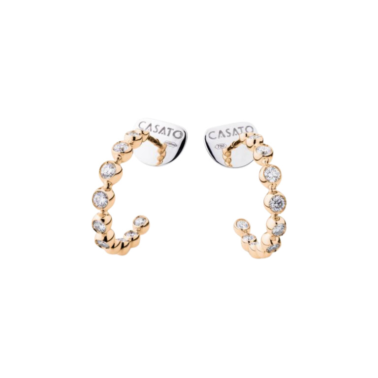 roodgoud oorringen met diamant Schaap en Citroen Diamonds - #2 roodgoud oorringen met diamant Schaap en Citroen Diamonds - #2