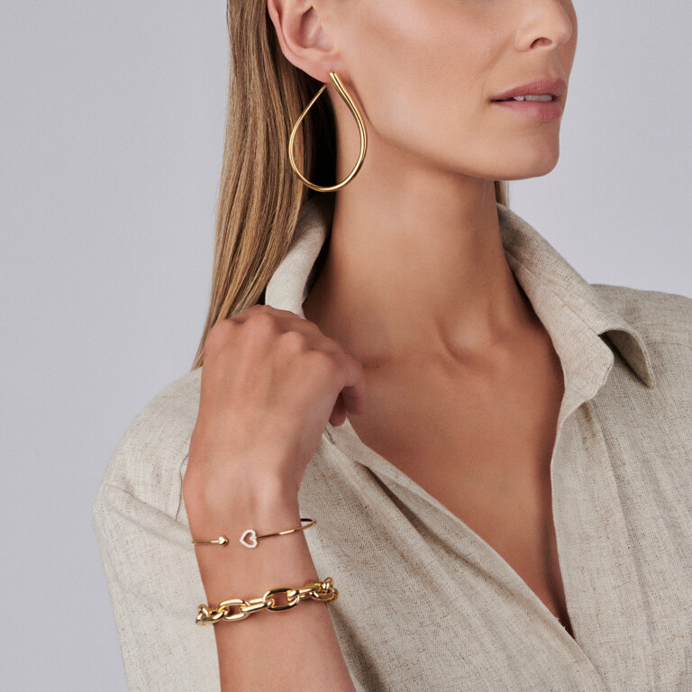 geelgoud oorringen Schaap en Citroen Essentials - #2 geelgoud oorringen Schaap en Citroen Essentials - #2