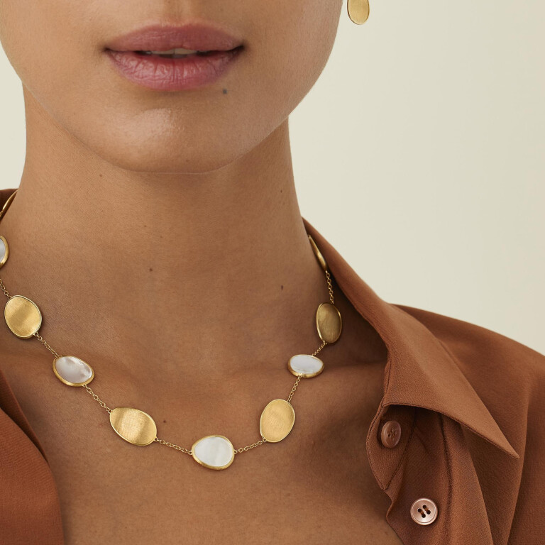 Marco Bicego Lunaria collier geelgoud - CB2099-MPW - #2 Marco Bicego Lunaria collier geelgoud - CB2099-MPW - #2