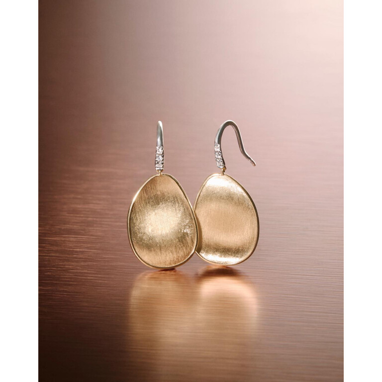 Marco Bicego Lunaria oorhangers geelgoud met diamant - OB1343-A-B1 - #3 Marco Bicego Lunaria oorhangers geelgoud met diamant - OB1343-A-B1 - #3