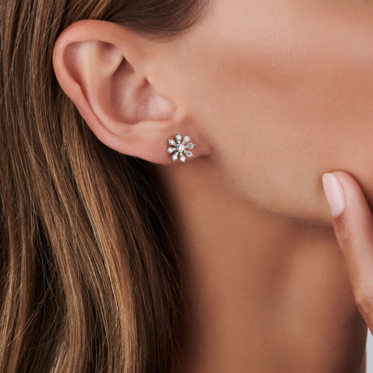 witgoud oorknoppen met diamant Schaap en Citroen Diamonds - #2 witgoud oorknoppen met diamant Schaap en Citroen Diamonds - #2