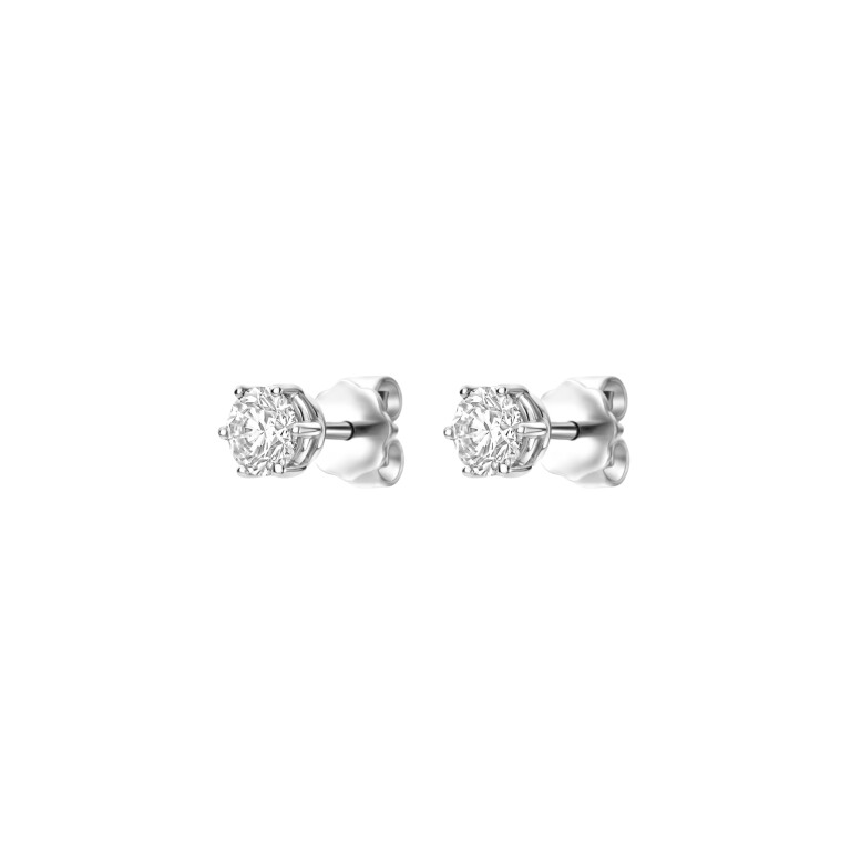 witgoud solitair oorknoppen met diamant SC Highlights Diamonds - #2 witgoud solitair oorknoppen met diamant SC Highlights Diamonds - #2