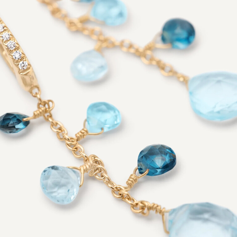 Marco Bicego Paradise oorhangers geelgoud met diamant - OB1743-MB-TP01 - #4 Marco Bicego Paradise oorhangers geelgoud met diamant - OB1743-MB-TP01 - #4