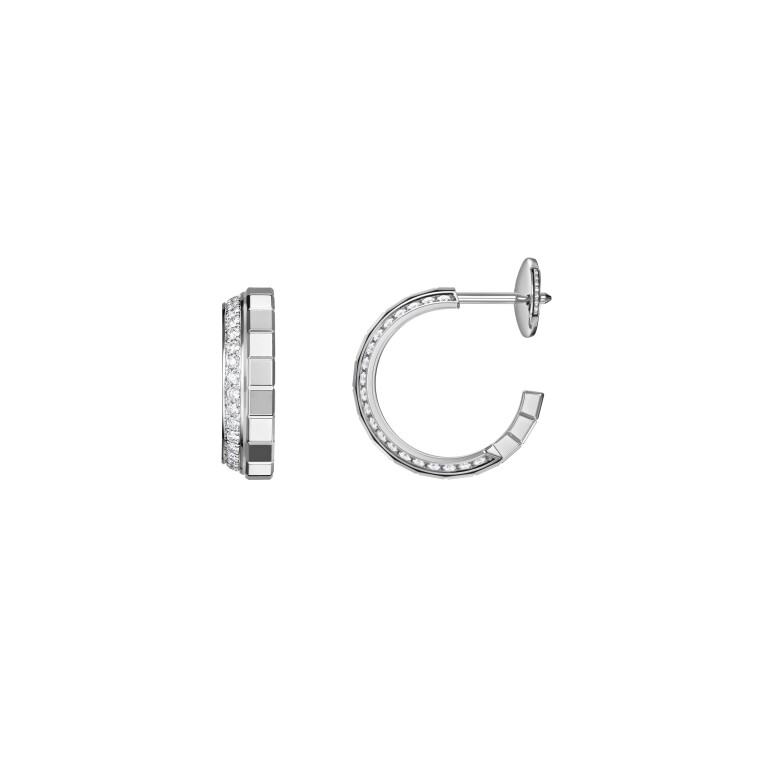 Chopard Ice Cube Mini oorknoppen witgoud met diamant - 837008-1001 - #2 Chopard Ice Cube Mini oorknoppen witgoud met diamant - 837008-1001 - #2