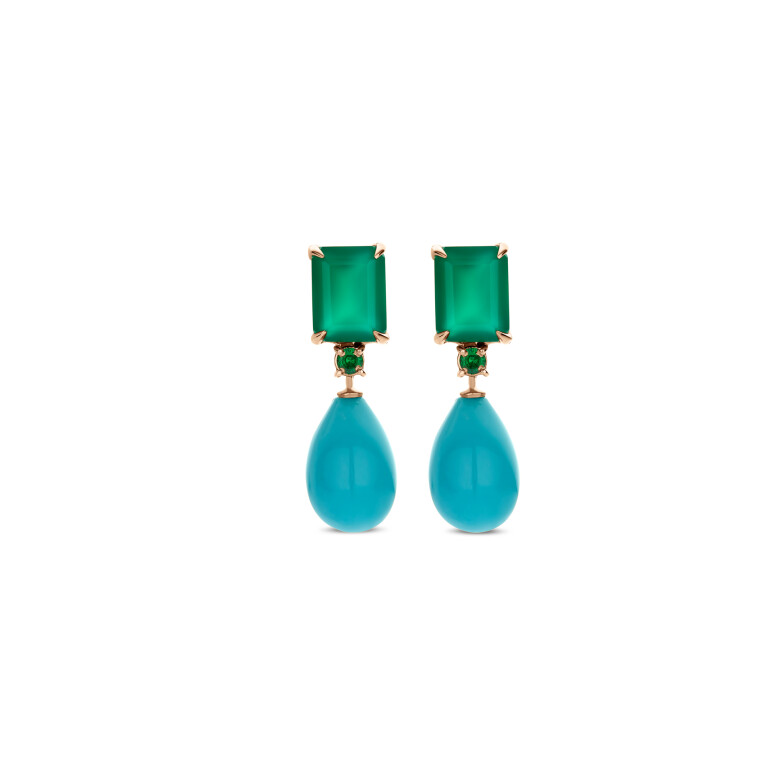 roodgoud oorhangers Schaap en Citroen Colours - #2 roodgoud oorhangers Schaap en Citroen Colours - #2