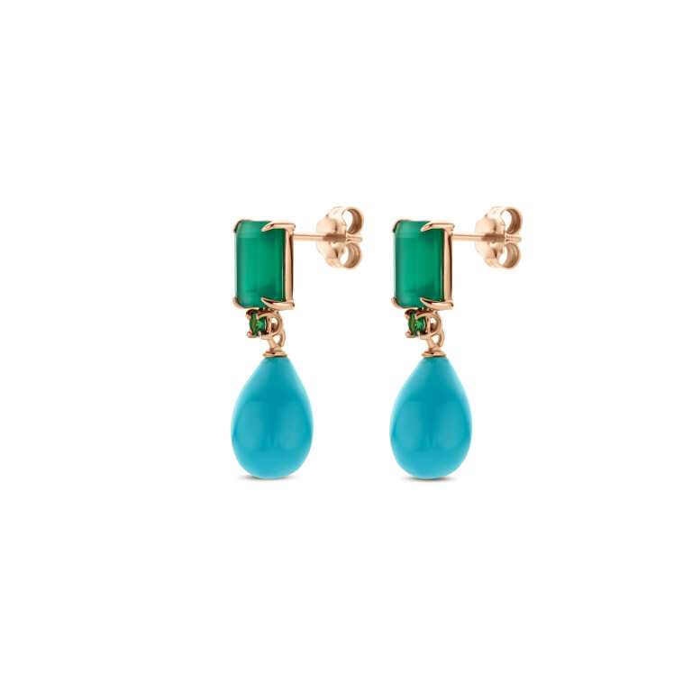 roodgoud oorhangers Schaap en Citroen Colours - #4 roodgoud oorhangers Schaap en Citroen Colours - #4