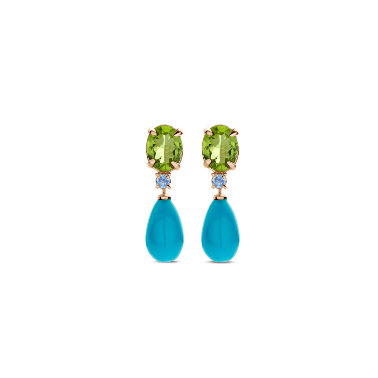 roodgoud oorhangers Schaap en Citroen Colours - #2 roodgoud oorhangers Schaap en Citroen Colours - #2