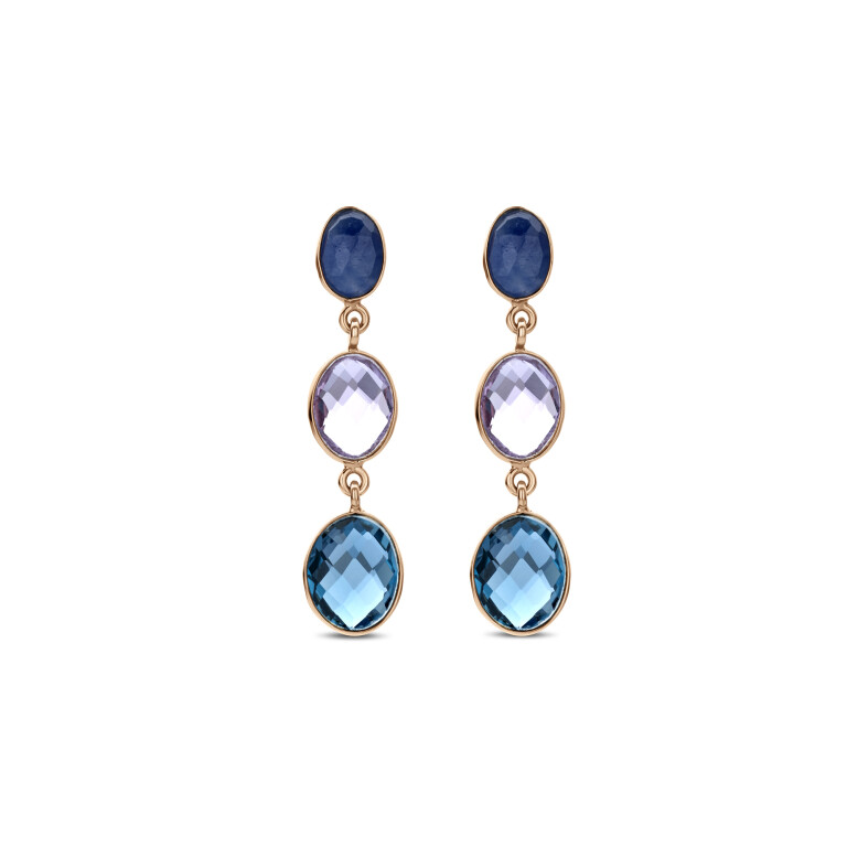 roodgoud oorhangers Schaap en Citroen Colours - #2 roodgoud oorhangers Schaap en Citroen Colours - #2