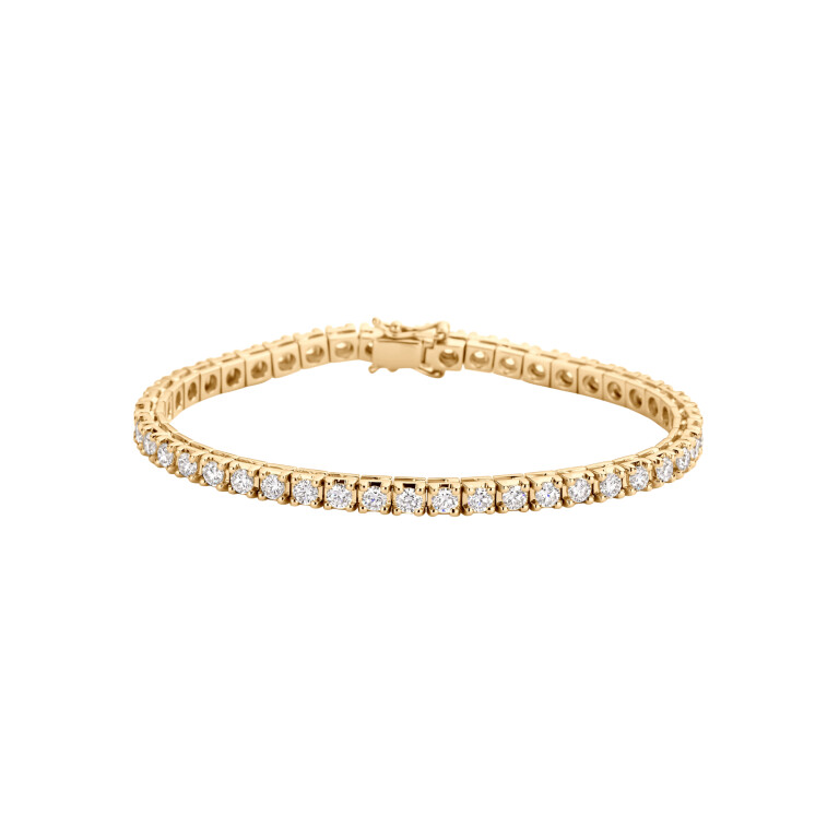 geelgoud tennis armband met diamant SC Highlights Diamonds - #1 geelgoud tennis armband met diamant SC Highlights Diamonds - #1