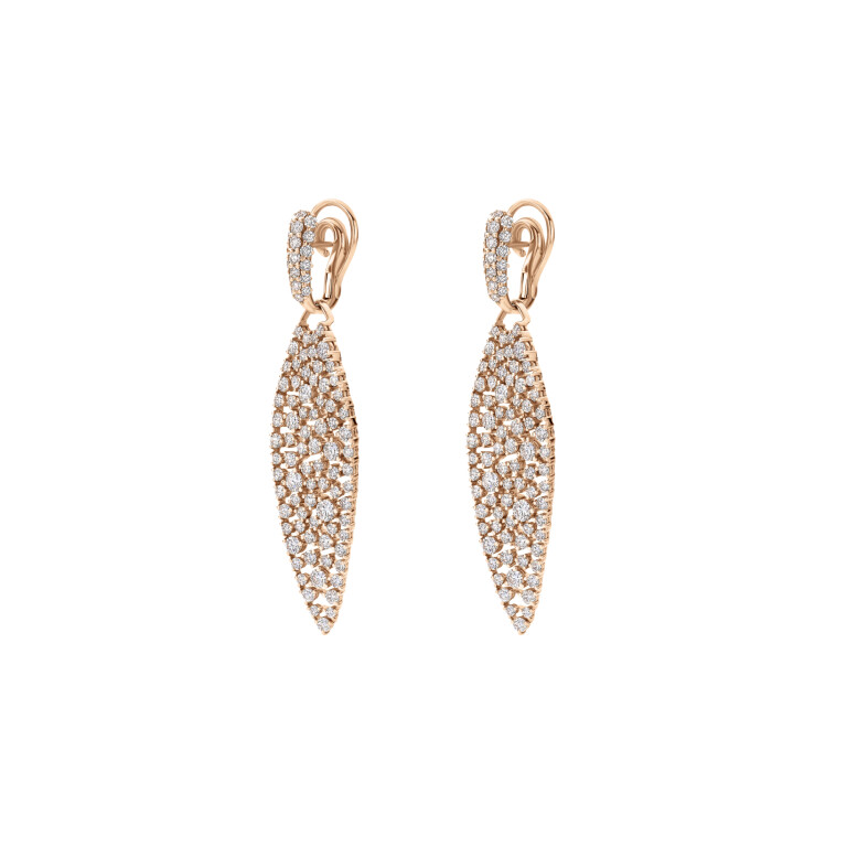 roodgoud oorhangers met diamant SC Highlights Diamonds - #2 roodgoud oorhangers met diamant SC Highlights Diamonds - #2