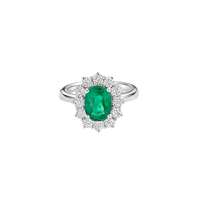 witgoud entourage ring met diamant SC Highlights Colours - #3 witgoud entourage ring met diamant SC Highlights Colours - #3