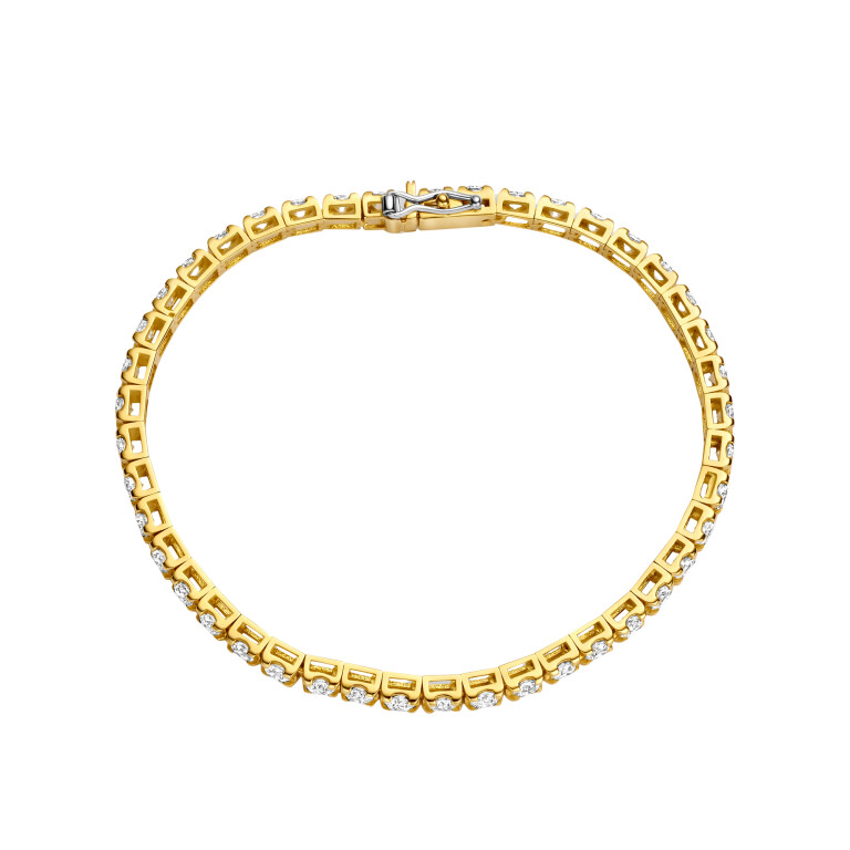 geelgoud tennis armband met diamant SC Highlights Diamonds - #2 geelgoud tennis armband met diamant SC Highlights Diamonds - #2