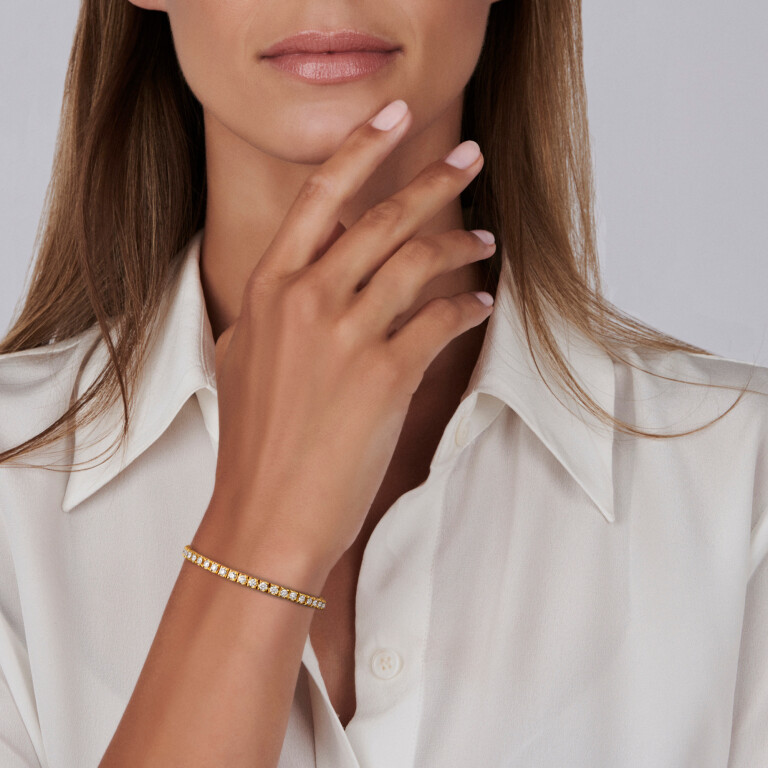 geelgoud tennis armband met diamant SC Highlights Diamonds - #3 geelgoud tennis armband met diamant SC Highlights Diamonds - #3