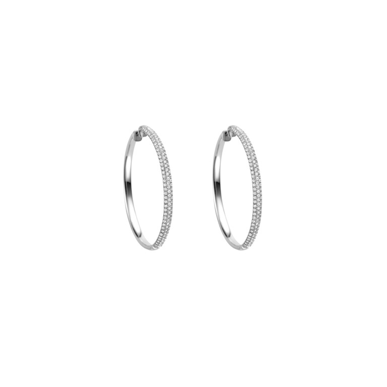 witgoud pave oorringen met diamant SC Highlights Diamonds - #2 witgoud pave oorringen met diamant SC Highlights Diamonds - #2