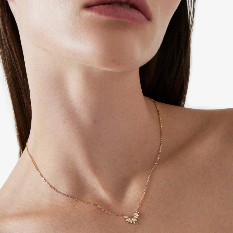 Piaget Sunlight collier met hanger roodgoud met diamant - G33R3000 - #4 Piaget Sunlight collier met hanger roodgoud met diamant - G33R3000 - #4