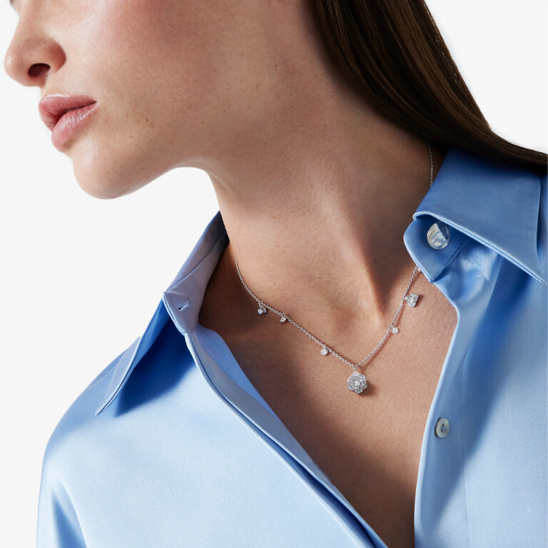 Piaget Rose collier witgoud met diamant - G37UB500 - #3 Piaget Rose collier witgoud met diamant - G37UB500 - #3