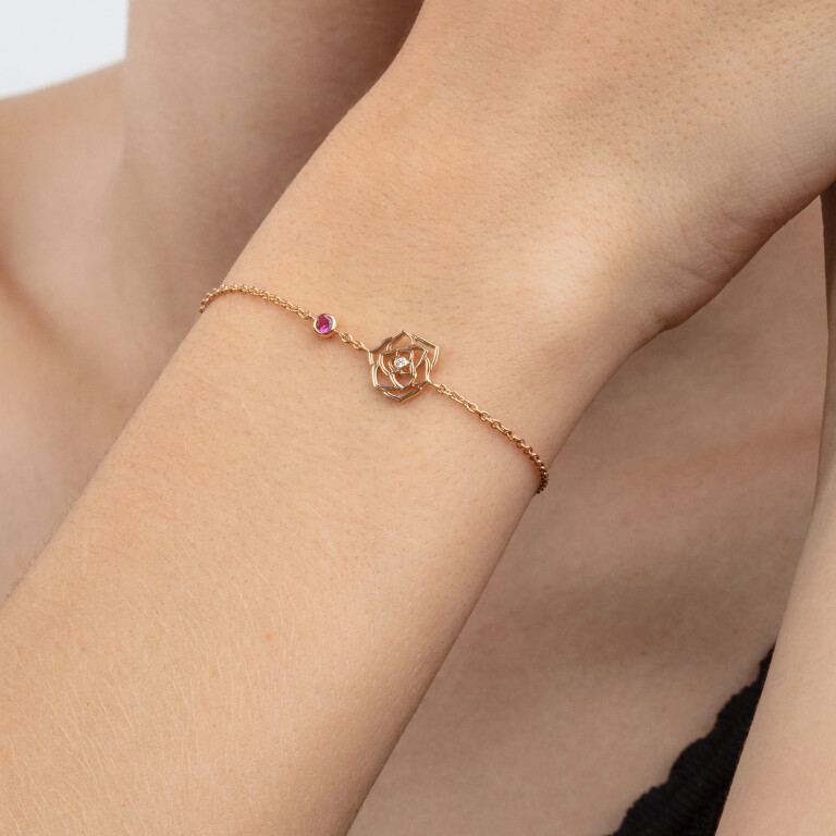 Piaget Rose armband roodgoud met diamant - G36U4600 - #3 Piaget Rose armband roodgoud met diamant - G36U4600 - #3