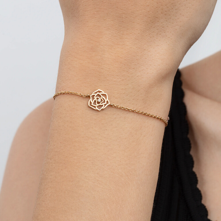 Piaget Rose armband roodgoud met diamant - G36U4100 - #3 Piaget Rose armband roodgoud met diamant - G36U4100 - #3