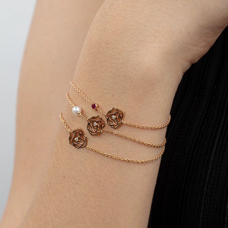 Piaget Rose armband roodgoud met diamant - G36U4100 - #4 Piaget Rose armband roodgoud met diamant - G36U4100 - #4