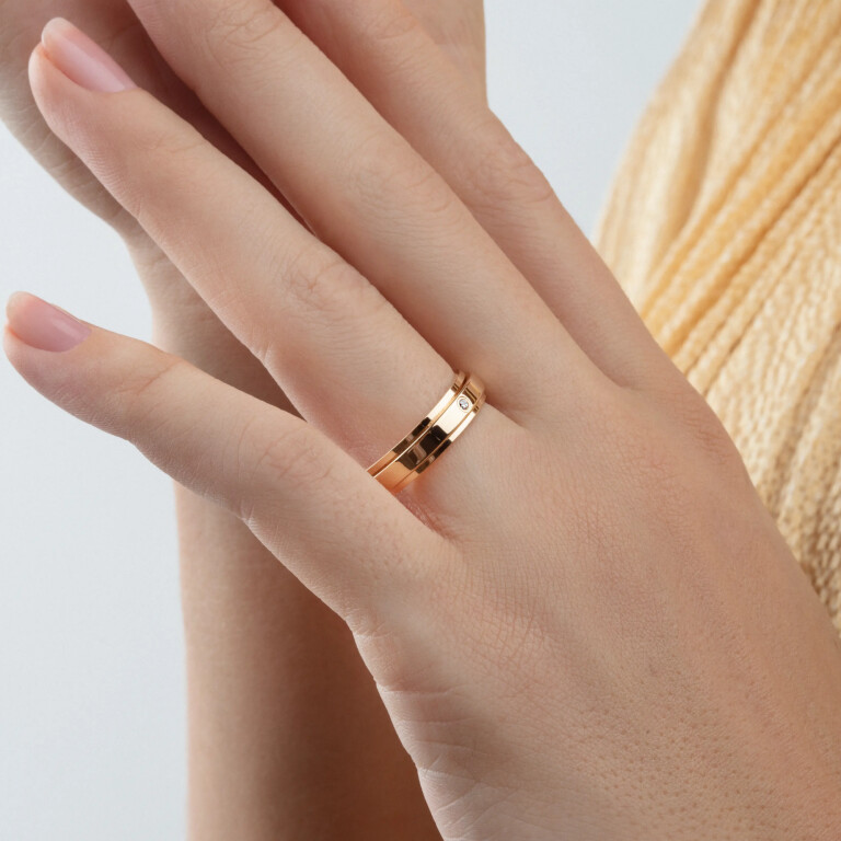 Piaget Possession Wedding ring roodgoud met diamant - G34PCC00 - #2 Piaget Possession Wedding ring roodgoud met diamant - G34PCC00 - #2