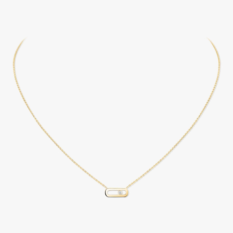 Messika Move Uno collier met hanger geelgoud met diamant - 14613-YG - #3 Messika Move Uno collier met hanger geelgoud met diamant - 14613-YG - #3