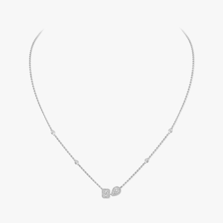Messika My twin collier met hanger witgoud met diamant - 14534-WG - #4 Messika My twin collier met hanger witgoud met diamant - 14534-WG - #4