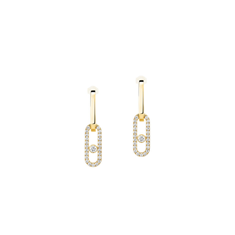 Messika Move Link oorhangers geelgoud met diamant - 13678-YG - #4 Messika Move Link oorhangers geelgoud met diamant - 13678-YG - #4