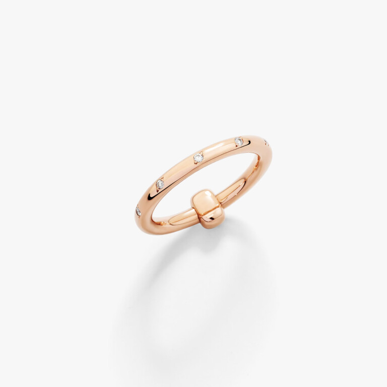 Pomellato Pomellato Together ring roodgoud met diamant - PAC5014 O7000 DB000 - #4 Pomellato Pomellato Together ring roodgoud met diamant - PAC5014 O7000 DB000 - #4
